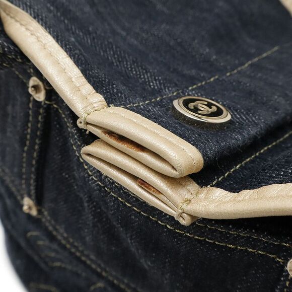 Chanel Denim Coco Mark Tote Bag - Picture 4 of 9